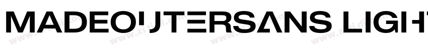 MADEOuterSans light字体转换